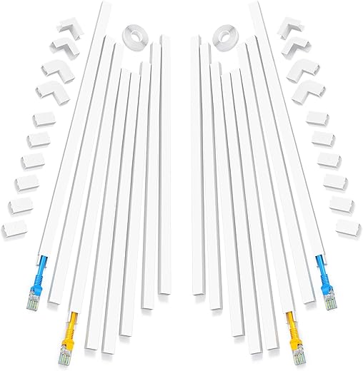 Yecaye 250″ Cord Hider Kit –...