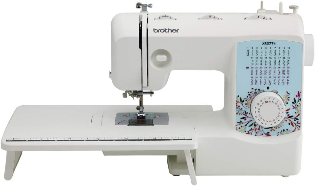 Brother XR3774 Sewing Machine, 37 Stitches, Wide Table