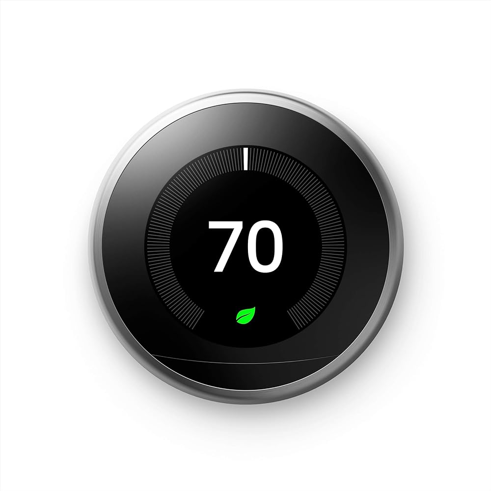 Google Nest Smart Thermostat - 3rd Gen - Stainless Steel