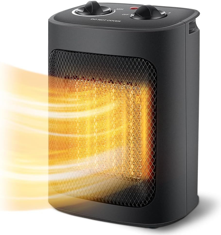 Indoor Portable Space Heater with Thermostat