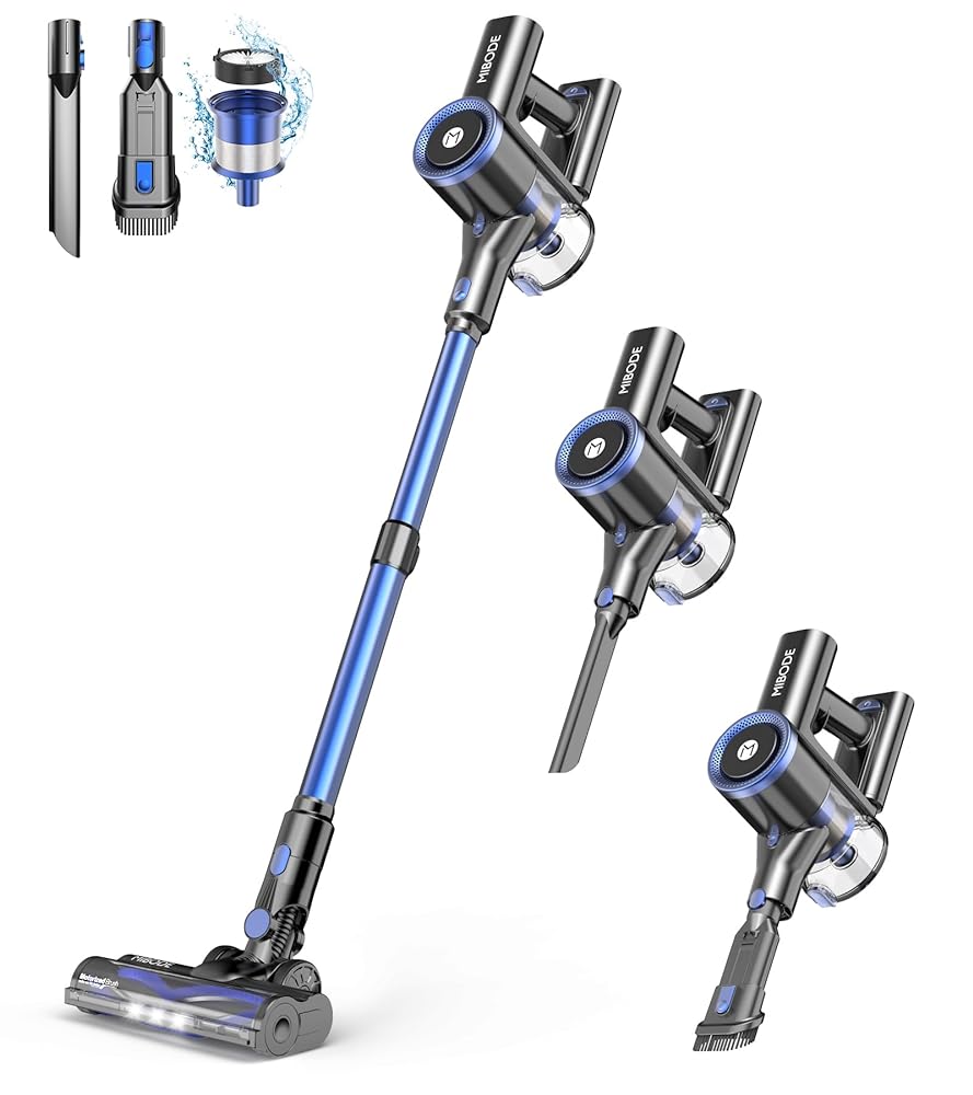 MIBODE Cordless Vacuum Cleaner: Powerful, 3 Modes, 45Mins Runtime