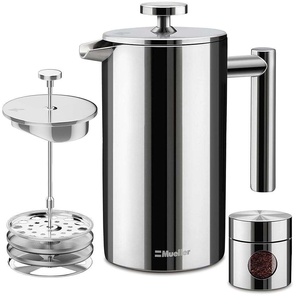 Mueller French Press Stainless Steel Coffee Maker