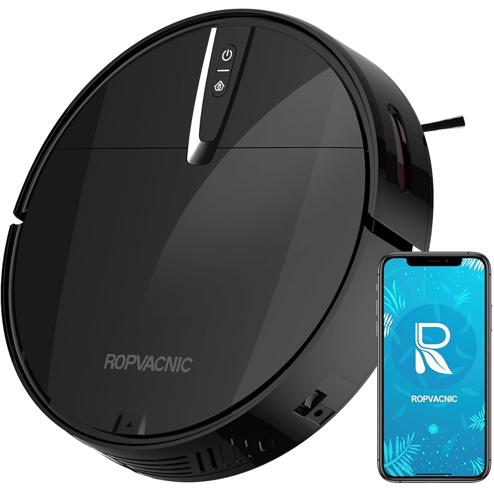 ROPVACNIC Robot Vacuum Cleaner 3000Pa Cyclone Suction