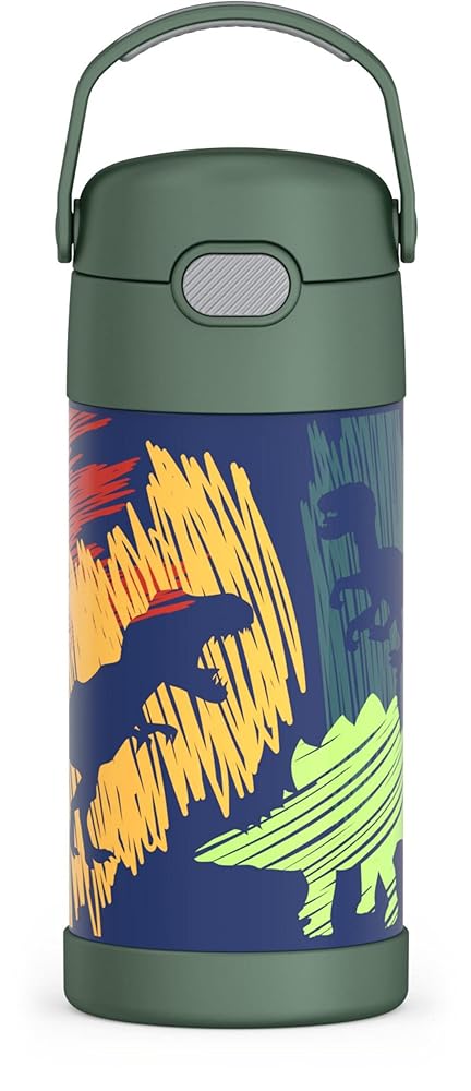 Thermos Funtainer Kids Straw Bottle, Dinosaurs
