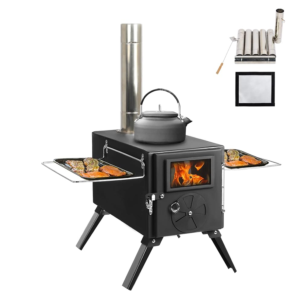 UNDUSLUY Portable Wood Burning Stove