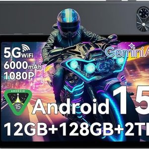 10 Inch Android 15 Tablet with Gemini AI