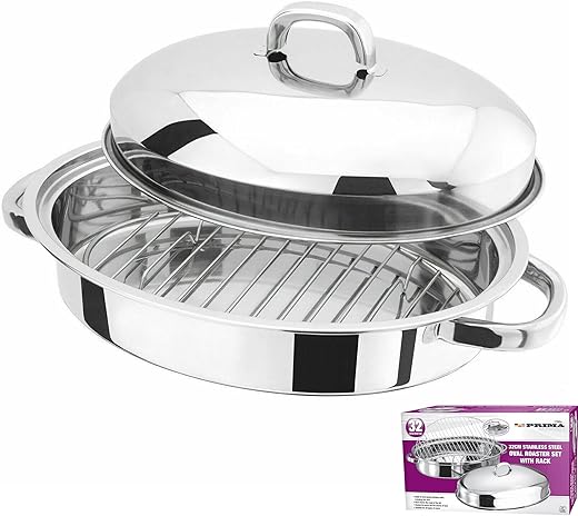 32cm Stainless Steel Roasting Tray Set ...