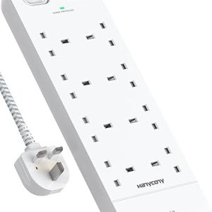 8-Way Surge Protection Power Strip with USB