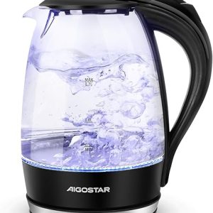 Aigostar Adam Glass Electric Kettle 2200W
