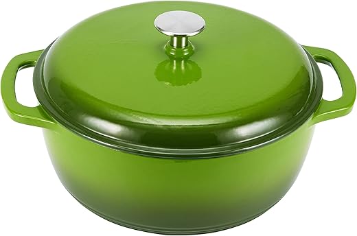 Enameled Cast Iron Round Dutch Oven 4.1...