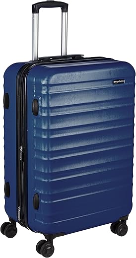 Navy Blue 68cm Hard-Shell Spinner Suitc...
