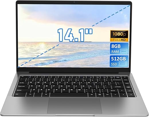 14-Inch FHD Laptop with 8GB RAM, 512GB ...