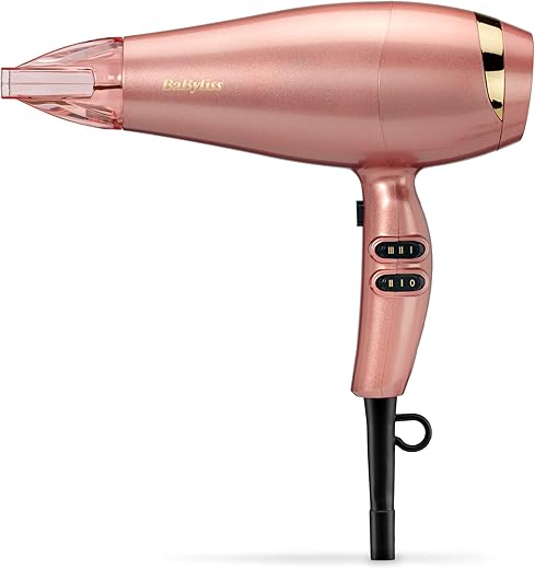 BaByliss Rose Gold 2100W Ionic Hair Dry...
