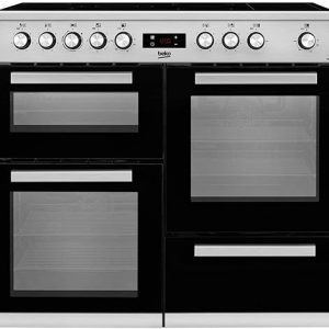 Beko 100cm Stainless Steel Double Oven Cooker
