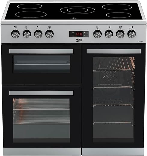 Beko 90cm Stainless Steel Electric Rang...