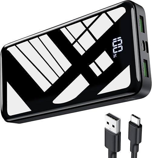 High-Capacity 27,000mAh Power Bank with...