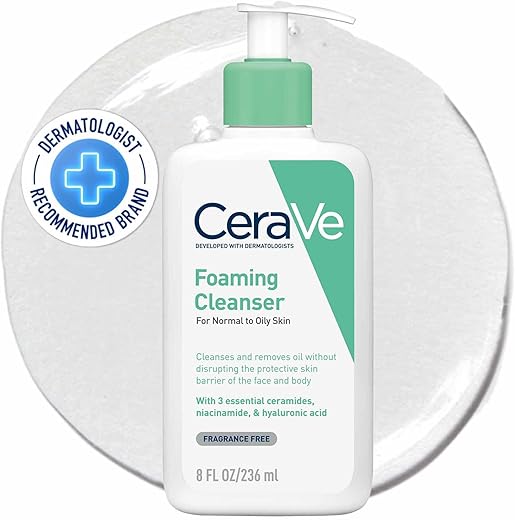 CeraVe Foaming Cleanser for Oily Skin w...