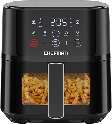 Chefman 3.75L Compact Air Fryer with To...