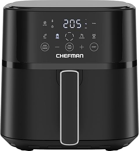 Chefman 5.7L Compact Air Fryer with Tou...