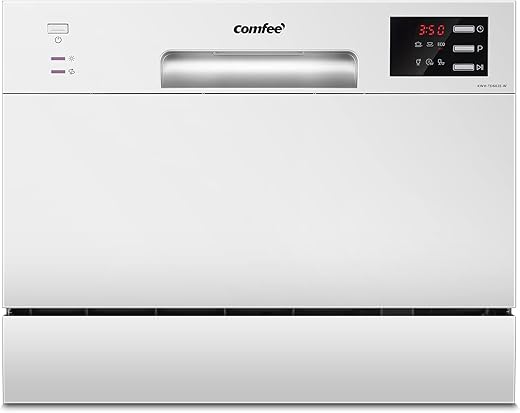 Compact 6-Place Tabletop Dishwasher for...