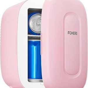 Compact 5L Mini Fridge in Pink