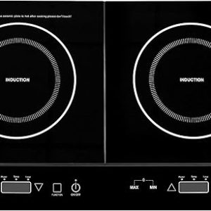 Compact Double Induction Hob with Touch Control