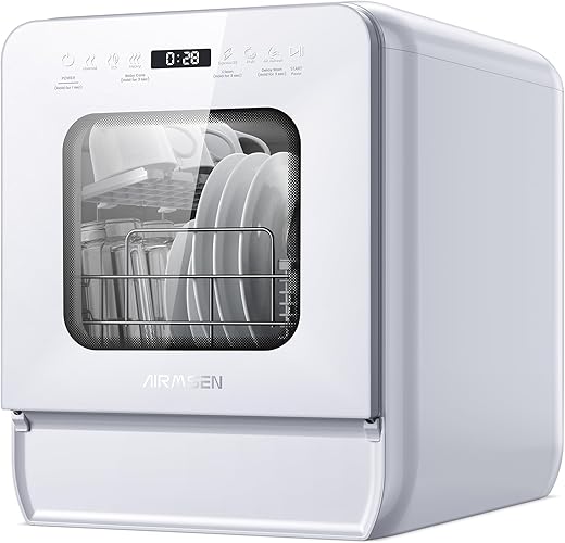 AIRMSEN Portable Tabletop Dishwasher &#...