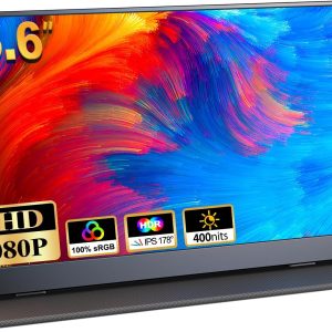 COOLHOOD Portable 15.6" Monitor with Smart Cover