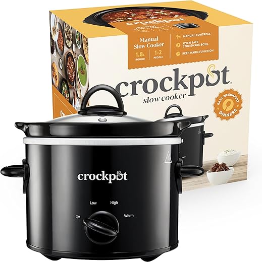 Crock-Pot 1.8L Slow Cooker with Removable Bowl