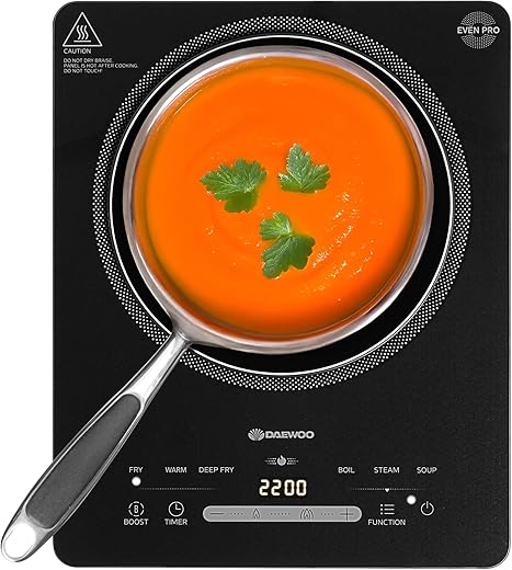 Daewoo 2200W Portable Induction Cooktop...