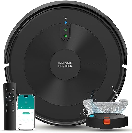Deenkee Ultra-Slim Robot Vacuum & ...