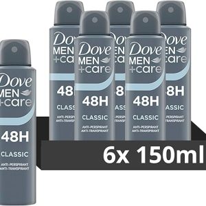 Dove Men+Care Classic Deodorant Spray Pack of 6