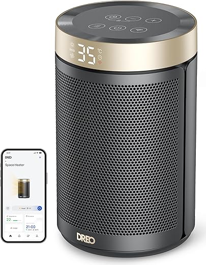 Dreo 1500W Smart Ceramic Space Heater &...