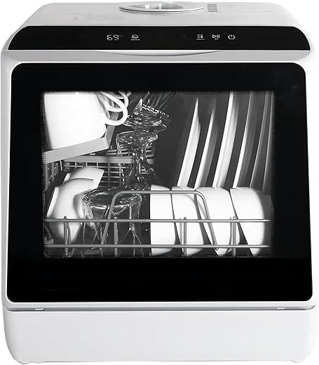 Eklipt Mini Tabletop Dishwasher with 6 ...