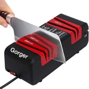 Electric Knife Sharpener with Safe Diamond Wheel