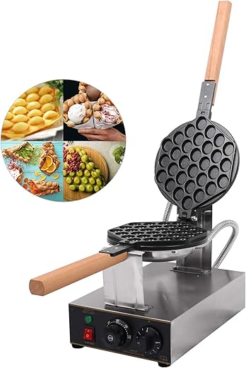 Professional 1400W Non-Stick Egg Waffle...