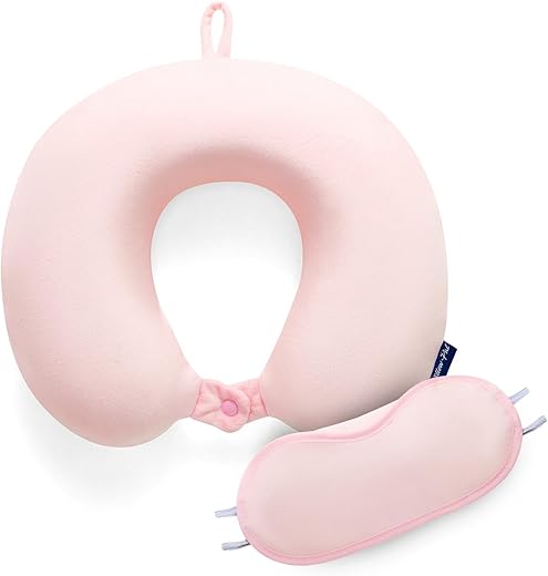 Memory Foam Neck Pillow for Travel | Ex...