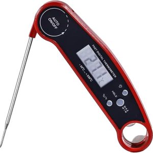 Greenfields Digital Meat Thermometer Red