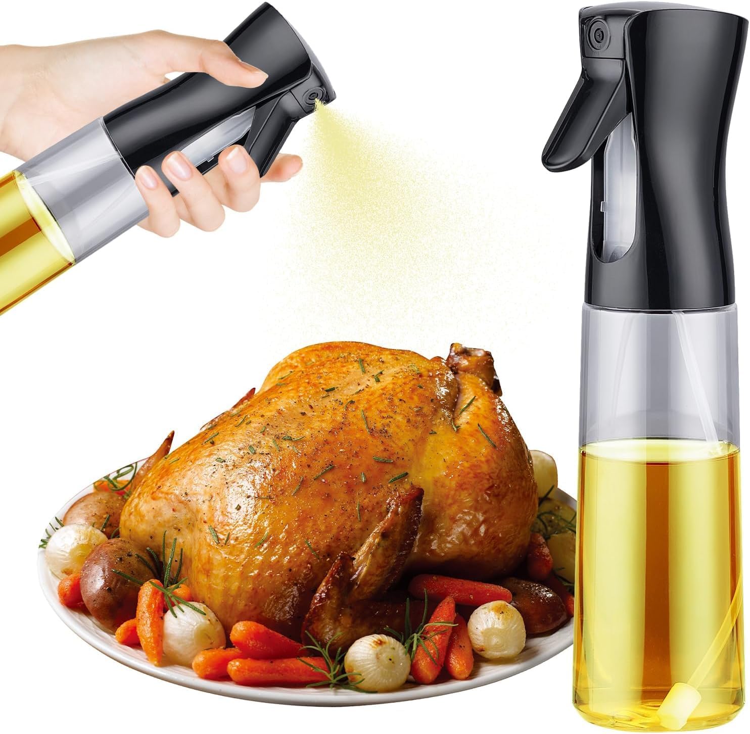 Refillable 300ml Glass Olive Oil Spray ...
