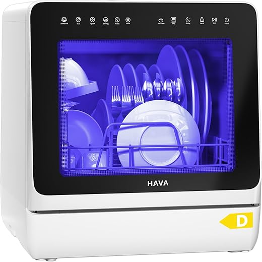 HAVA 2025 Portable Table Top Dishwasher...