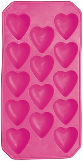 Heart-Shaped Silicone Ice Cube Tray ...