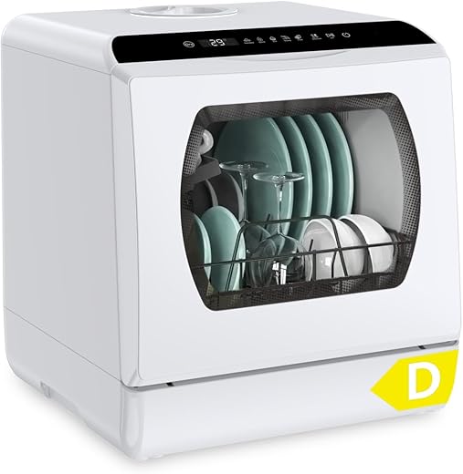 Compact Hermitlux Tabletop Dishwasher &...