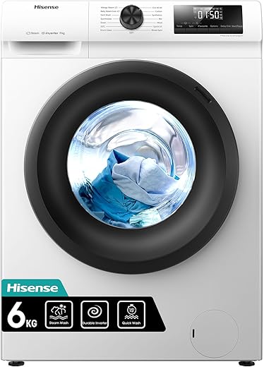 Hisense 6KG Front Load Inverter Washing...