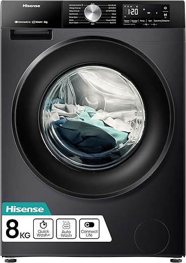 Hisense 8 KG WiFi Front Load Washing Ma...