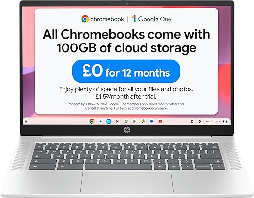HP Chromebook 14 – Intel N100, 4G...