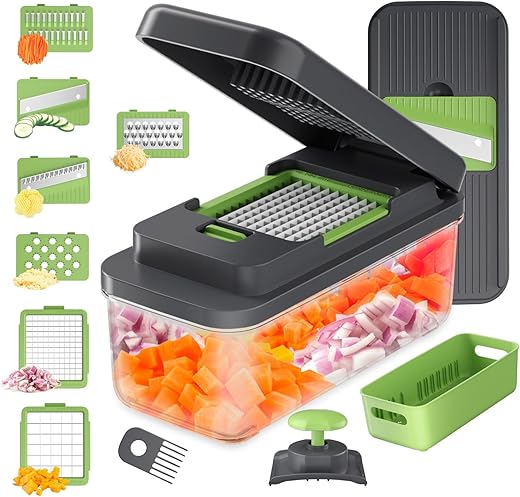 Ibergrif 7-in-1 Vegetable Chopper &...