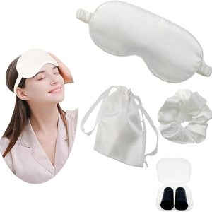 JK Home Travel Silk Eye Mask Set