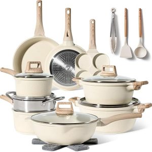 JUST PERFECTO Granite Cookware Set - 21 Pcs