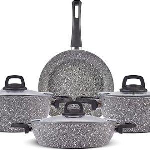 Karaca Gris Biogranite 7-Piece Cookware Set