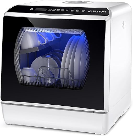 Mini Tabletop Dishwasher – 6 Prog...